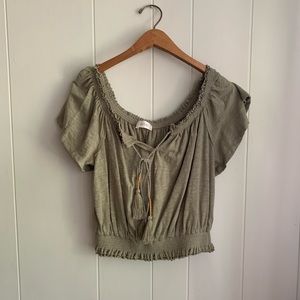 Flowy Sage Green Altar’d State Top NWT